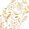 Gold Flower Puffy Stickers by Recollections&#x2122;